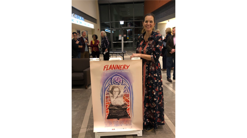 Dr. Elizabeth Coffman at the screening of her new documentary, “Flannery.” Photo By Sydney Owens
