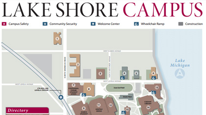 loyola water tower campus map Public Transit Campus Transportation Loyola University Chicago loyola water tower campus map