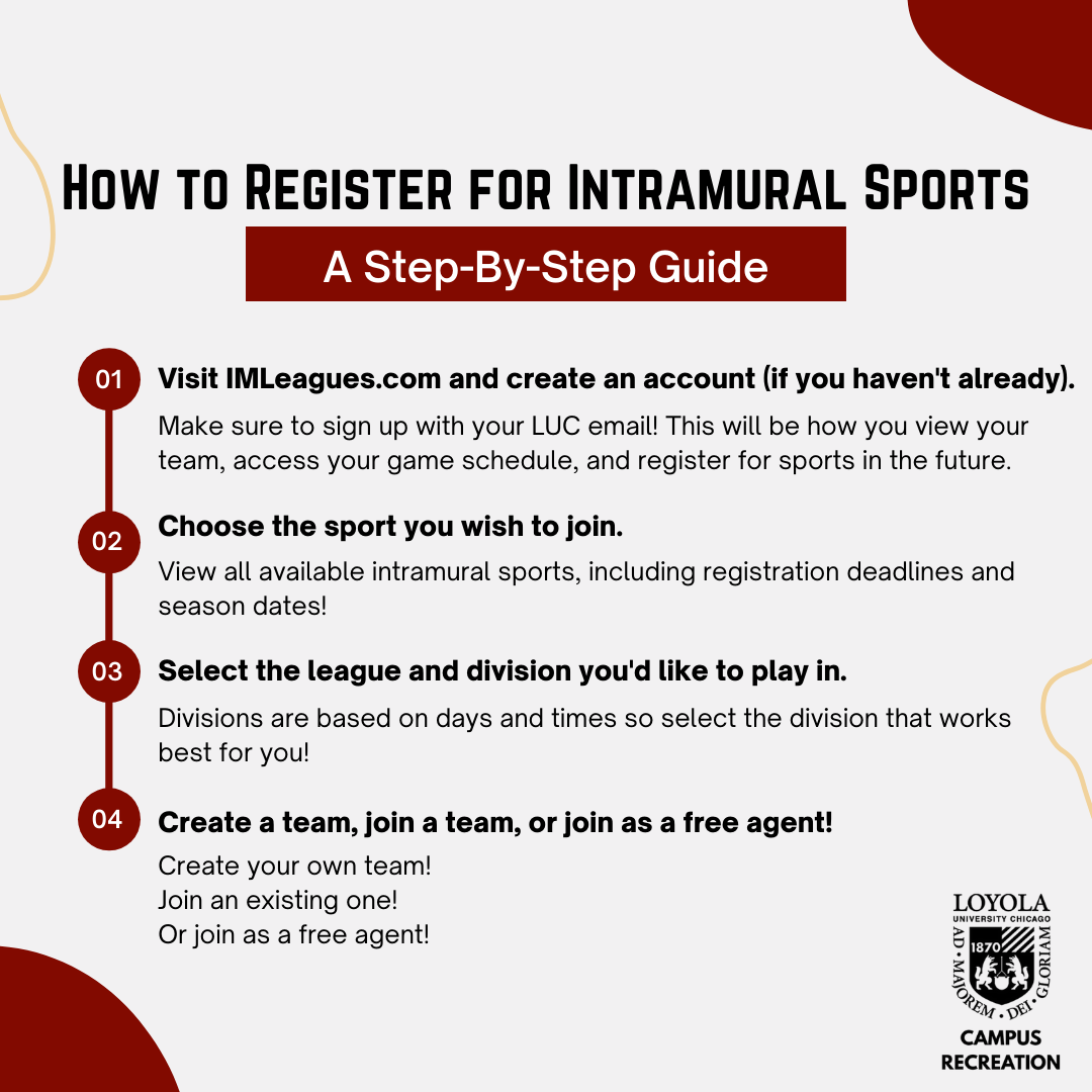 Intramural Sports Registration Tutorial 