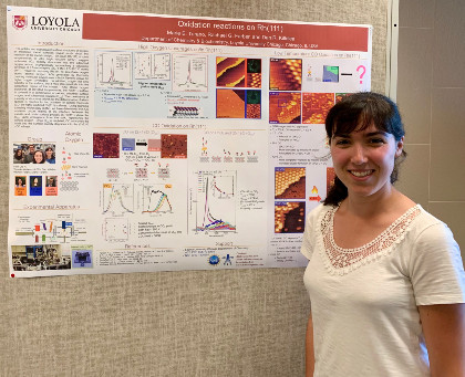 Marie Turano, a 5th year PhD student, is a finalist for the AVS Morton M. Traum Surface Science Student Award.