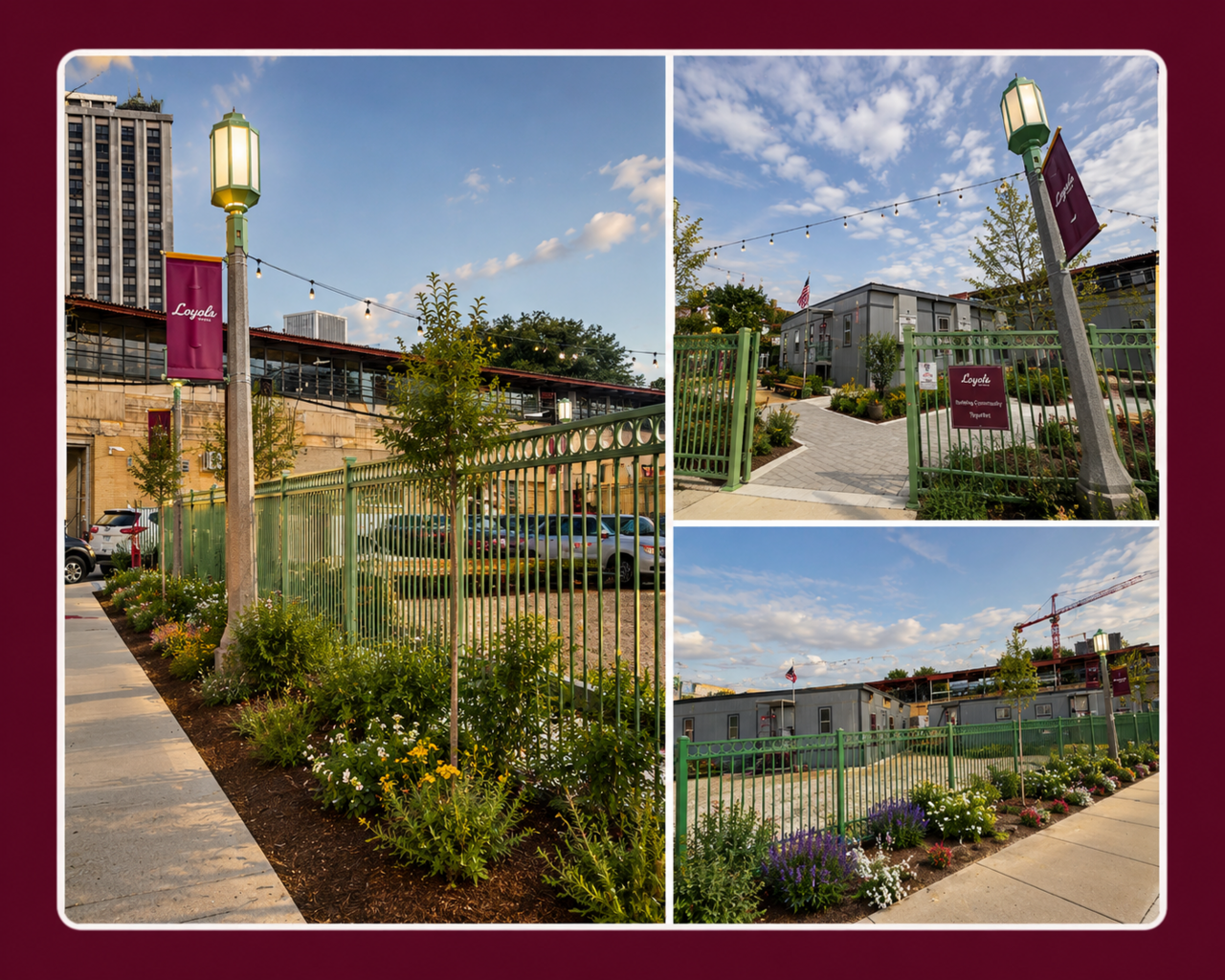 image collage of the new w. loyola ave site
