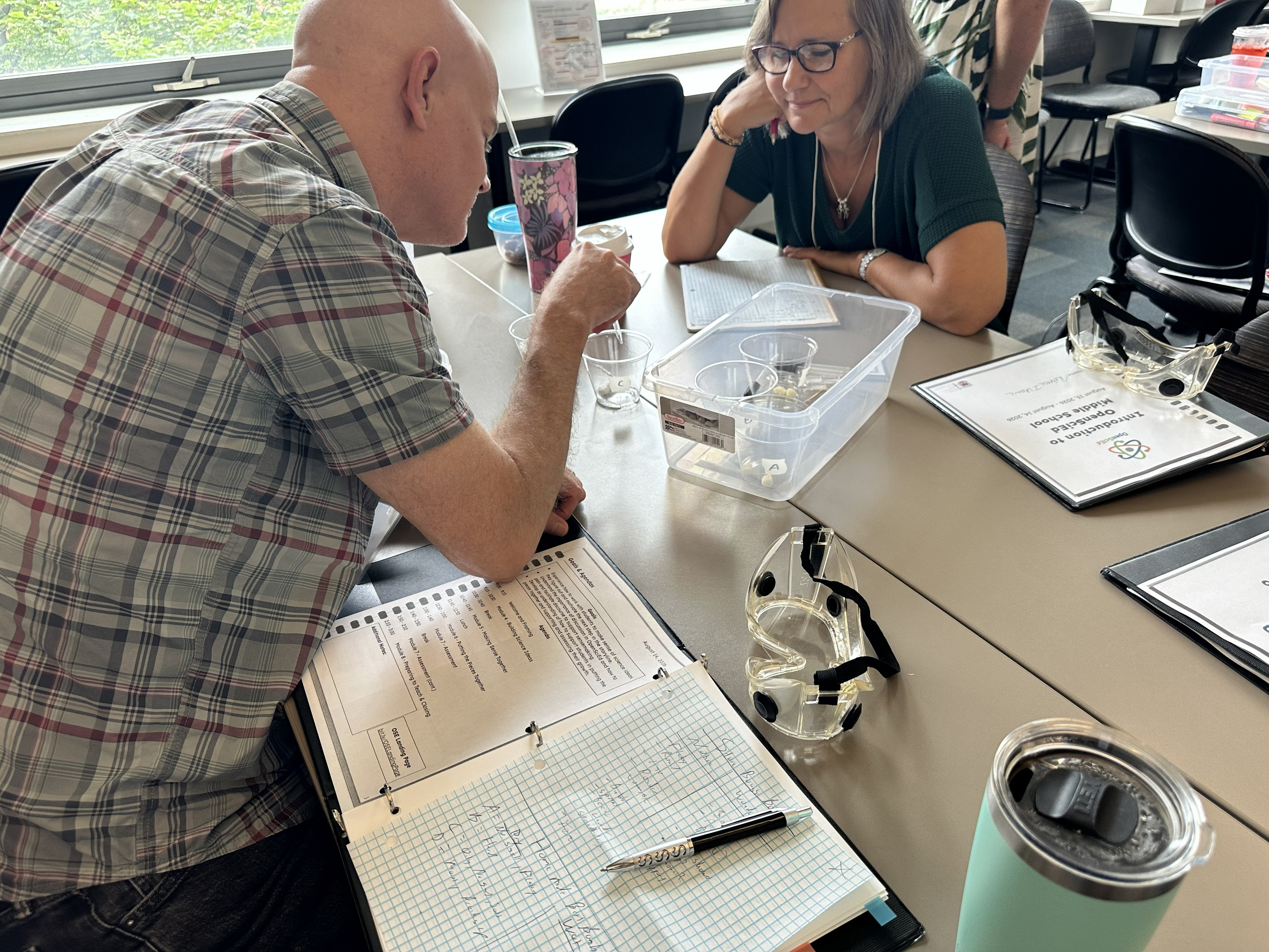 Teachers learning at OSE PD Teachers learning at OSE PD