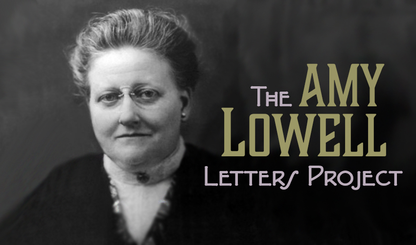 Dr. Melissa Bradshaw Receives ORS Grant for "The Amy Lowell Letters Project"