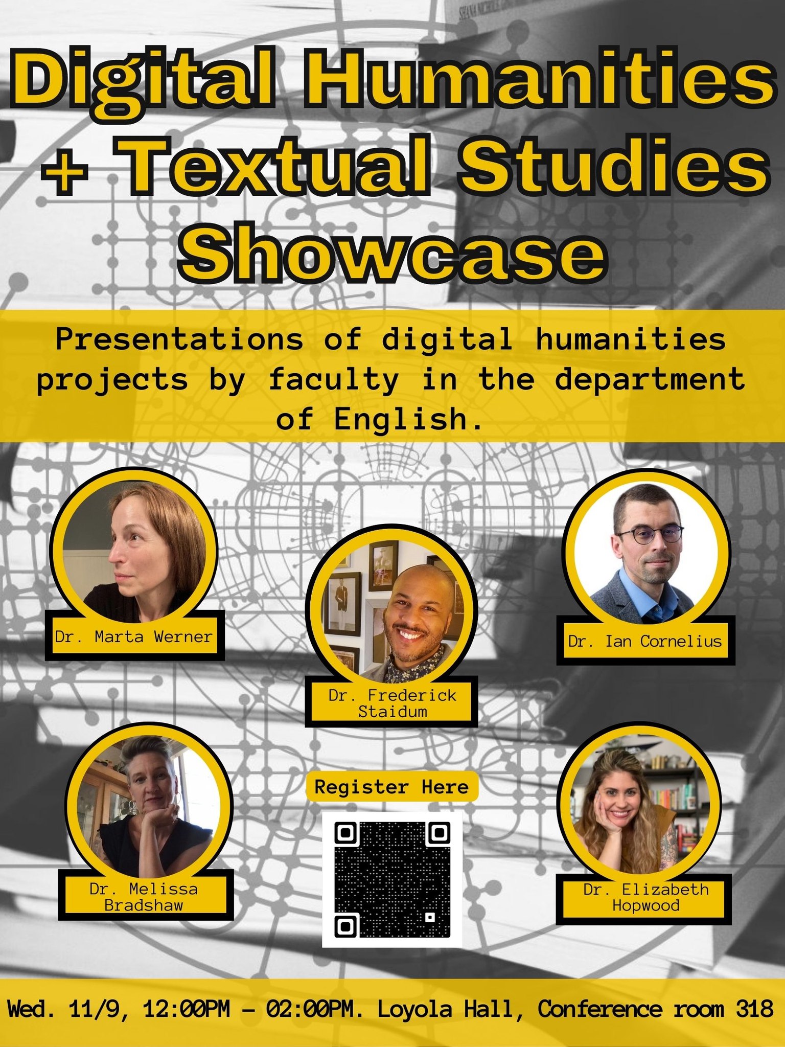Poster of Nov,2022: Digital Humanities and Textual Studies Showcase