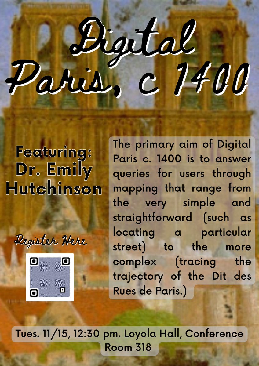 Poster of Nov,2022: Digital Paris, c 1400