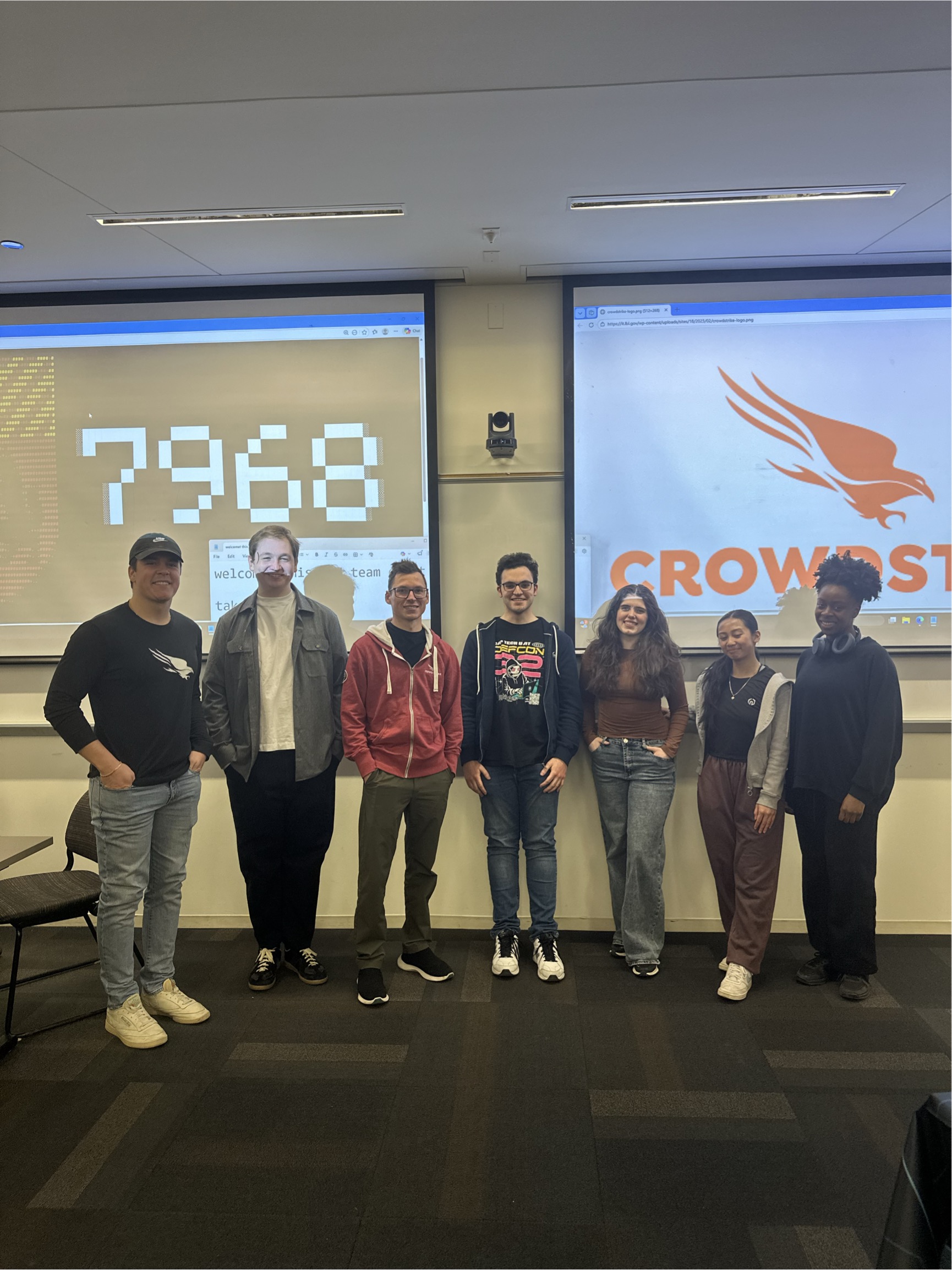 Students group photo for Red Team Event
