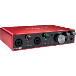 Red audio mixer - Focusrite Scarlett 8i6
