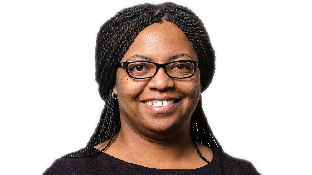 Headshot of Dr. Markeda Newell on a white background.