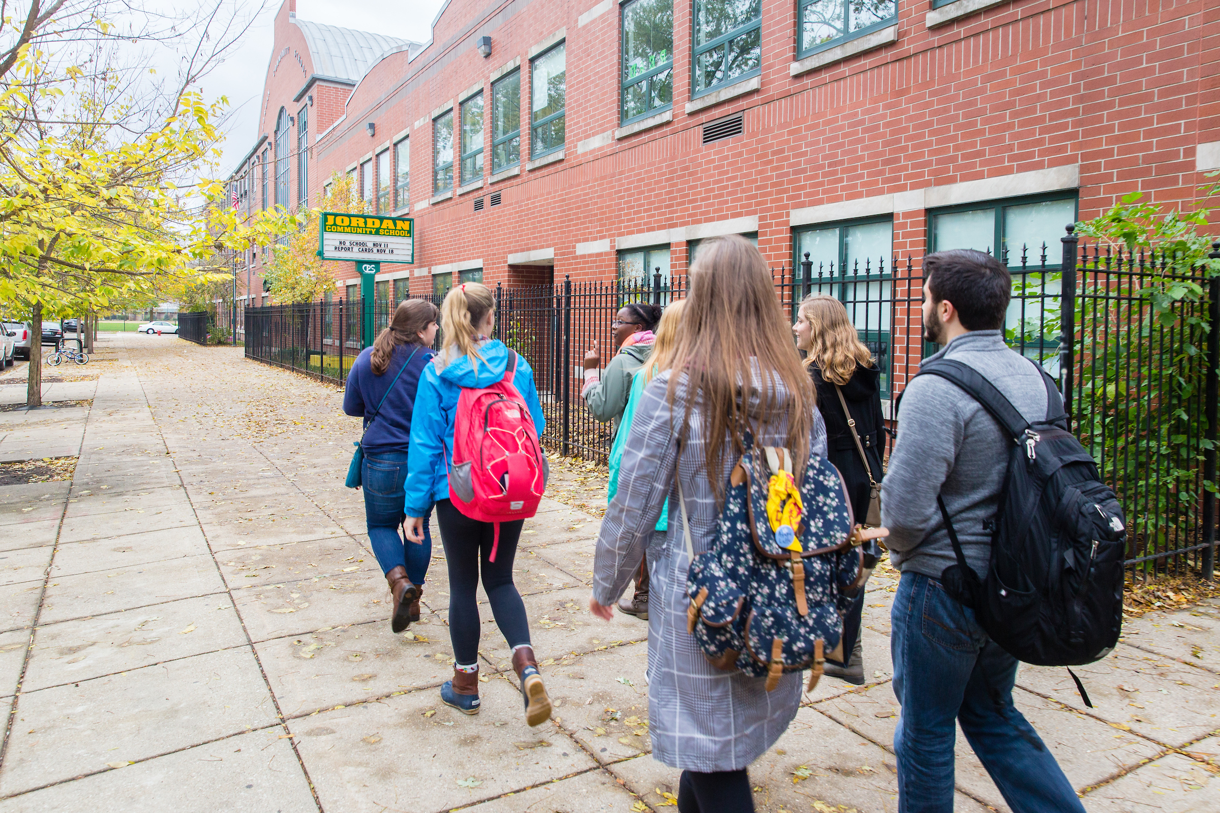 Loyola Chicago students volunteer with Big Brother Big Sister