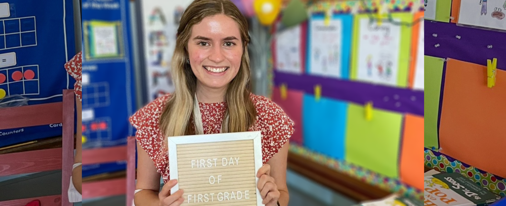 Loyola School of Education graduate Michele Helmer prepares to become a teacher Loyola School of Education graduate Michele Helmer prepares to become a teacher