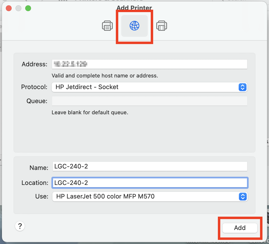 Network Printers on macOS | Loyola University Chicago