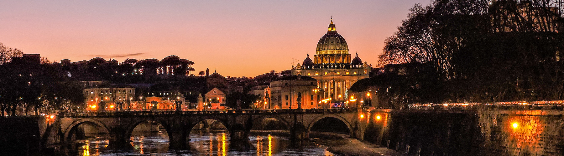 Rome skyline during Sunset
