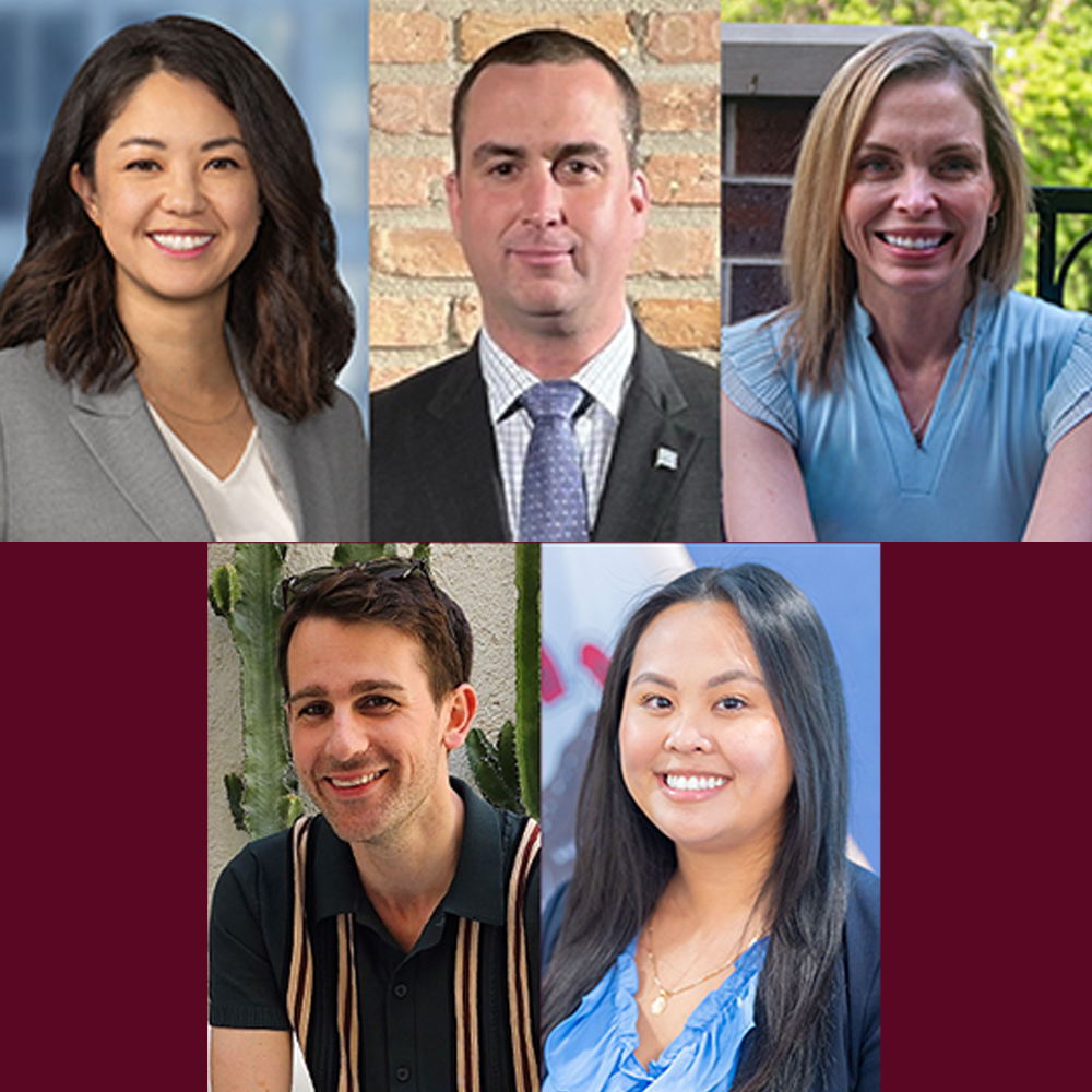 Lauren Segal, Brian Sullivan, Emily Boevers, John Michael Anzilotti, and Nancy Huynh
