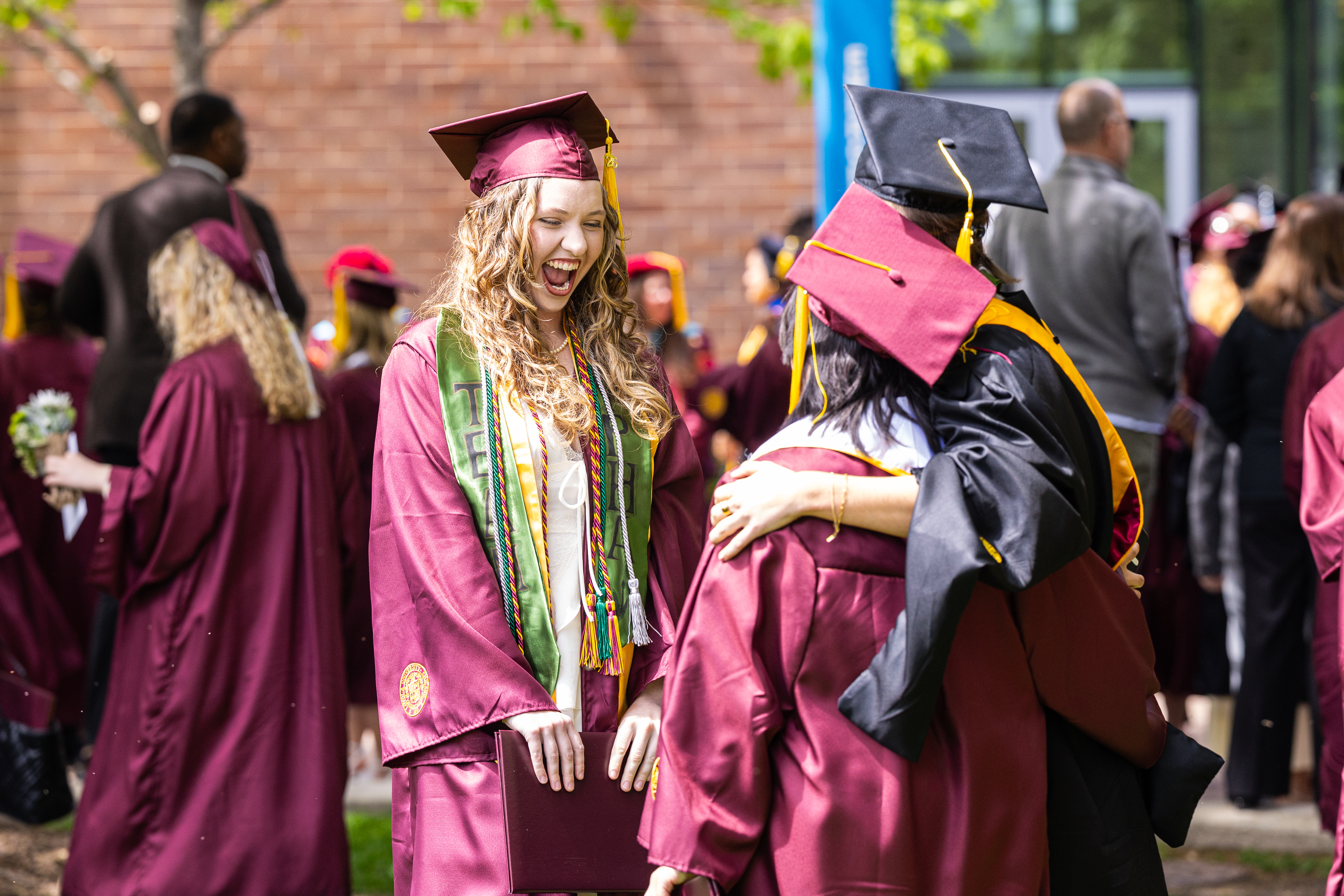SES Commencement students celebrating