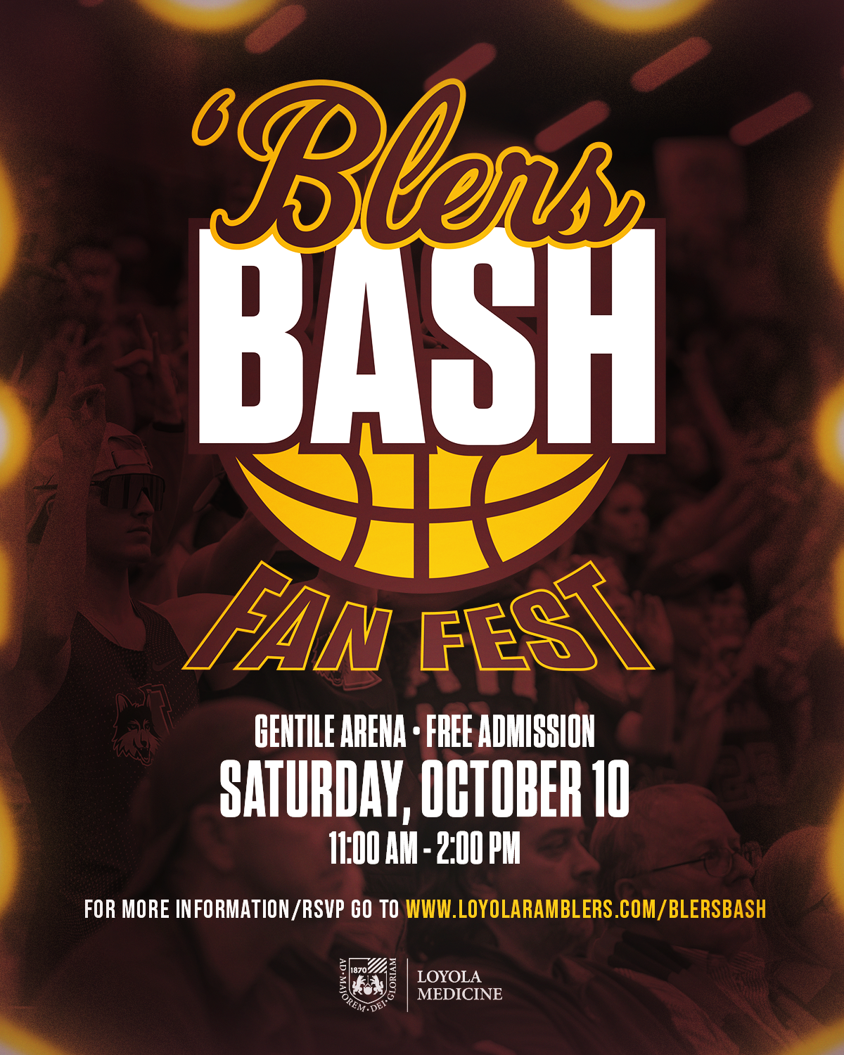 Blers' Bash Fan Fest Flyer with QR code