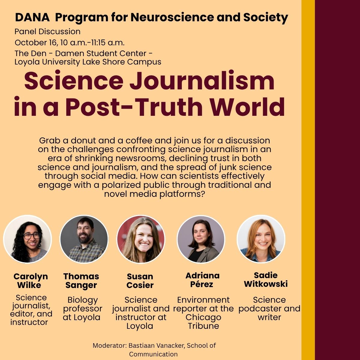 Science Journalism Panel | Loyola University Chicago