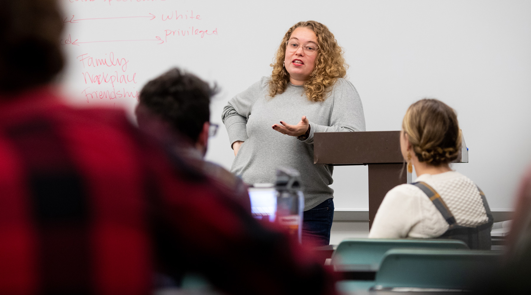 President's Medallion winner Briellen Griffin teaches Multiculturalism in the U.S.: Culture Quest in Film & Literature at DePaul University as Adjunct Faculty.  (Photo: Lukas Keapproth)