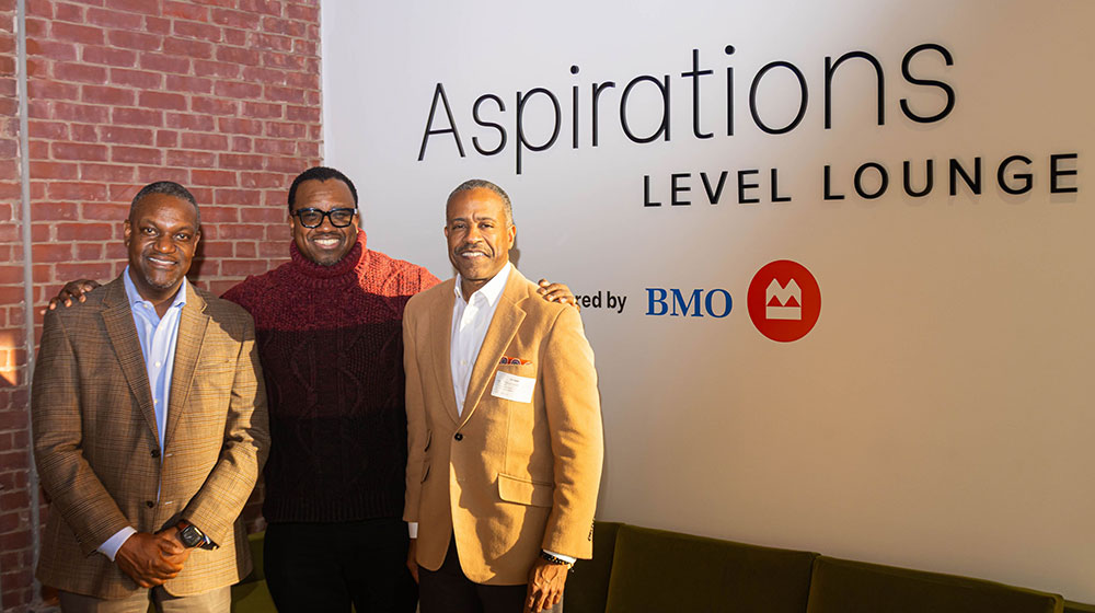 Kenneth Escoe, Darnell Shields, and Eric Smith at Aspire Center
