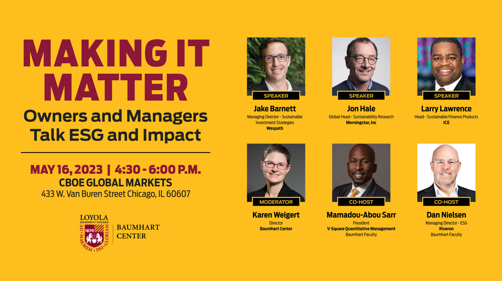 Making it Matter: Owners and Managers Talk ESG and Impact