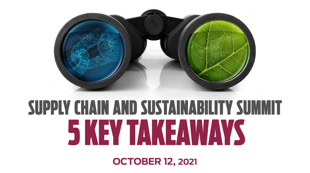 5 Takeaways from the 2021 Supply Chain and Sustainability Summit
