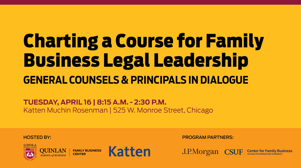 Charting a Course for Family Business Legal Leadership