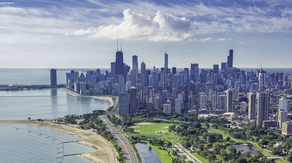 Chicago skyline from the North