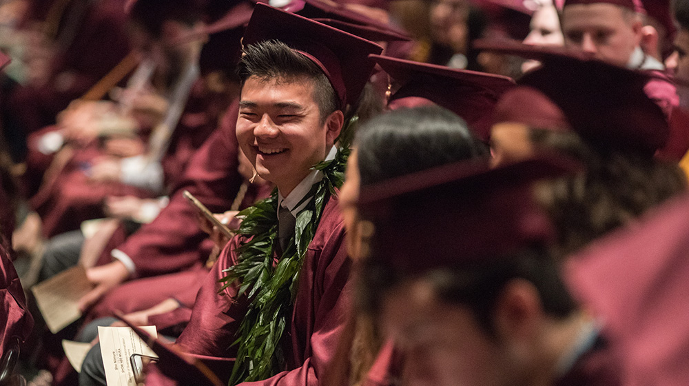 graduates at 2019 commencement