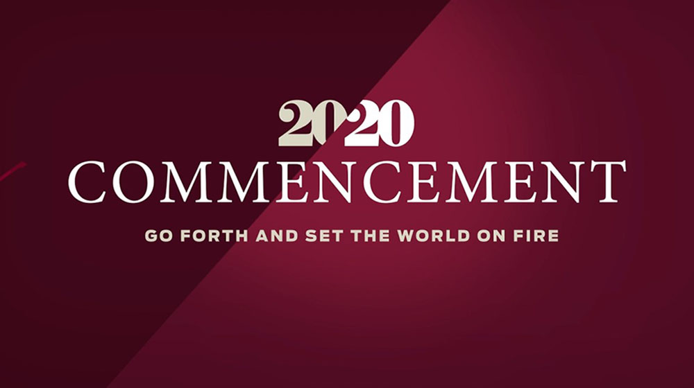 Commencement 2020 graphic Commencement 2020 graphic