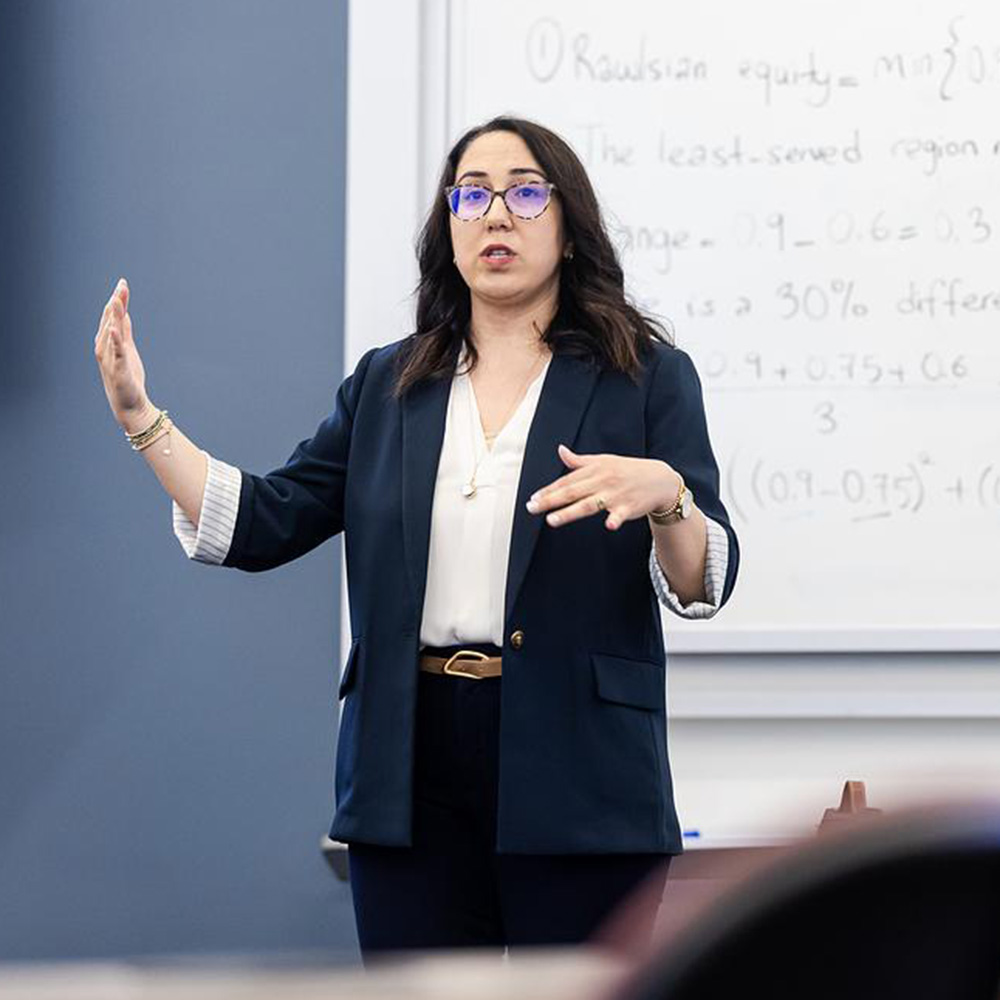 Irem Sengul Orgut leads a classroom