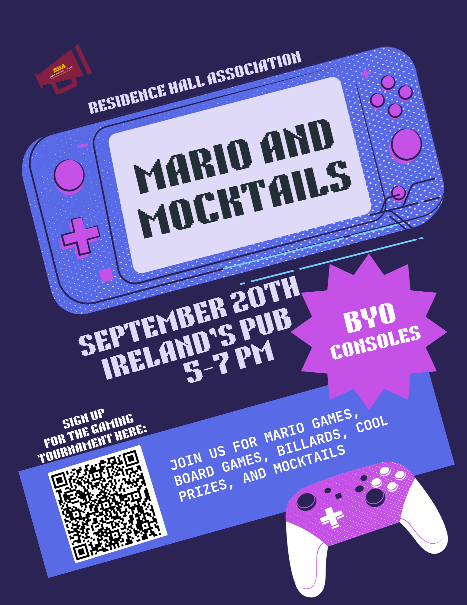 Mario program flyer