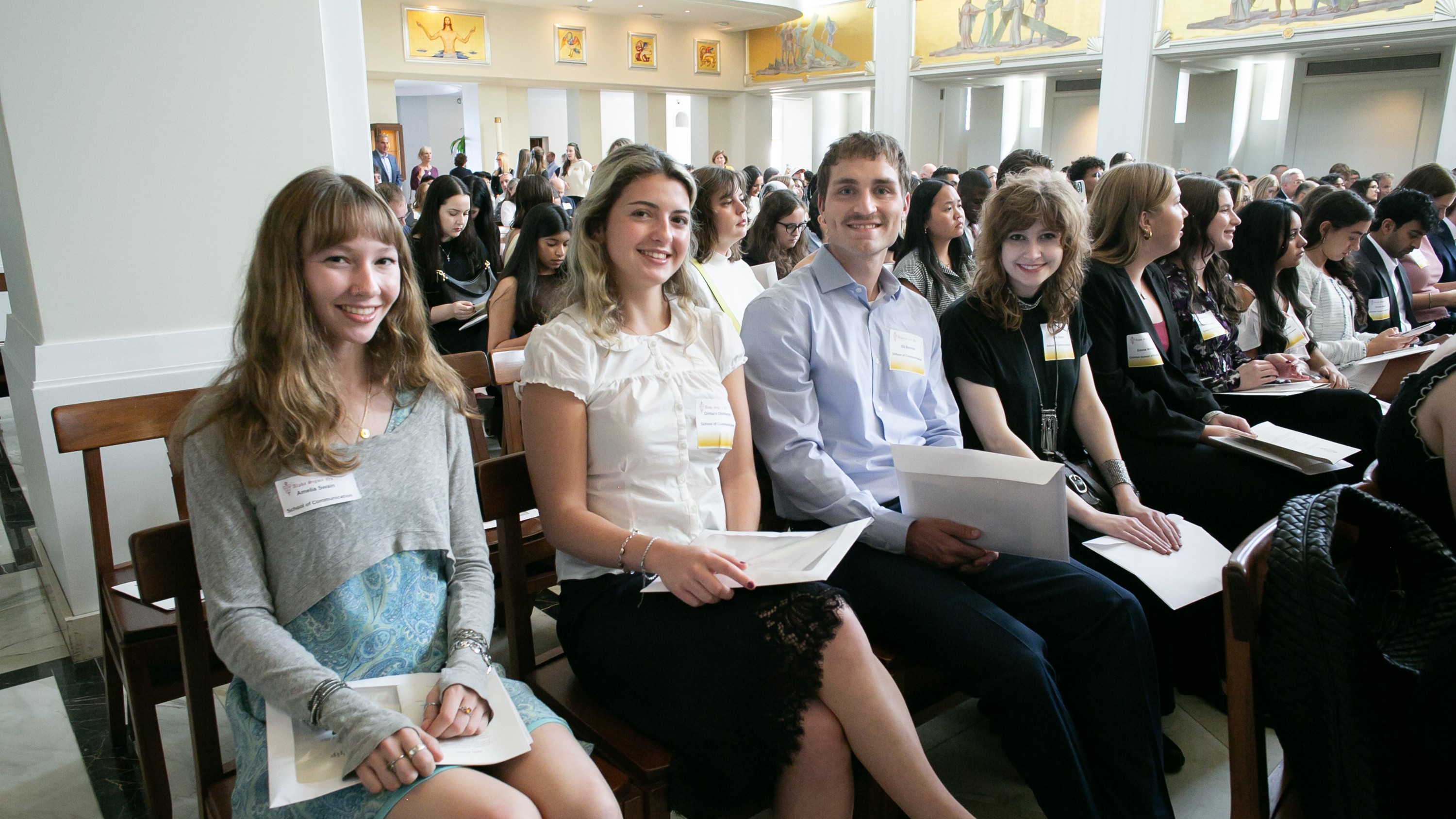 Group of student inductees during the ASN Ceremony