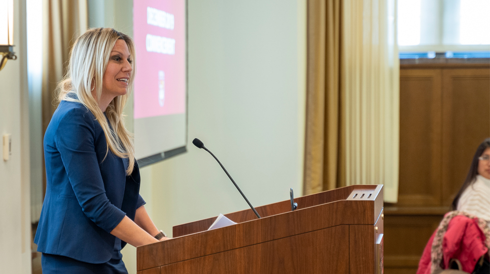 Commencement speaker Laura Maness, a 1999 Loyola graduate with a B.A. in Communication and Marketing, is the first female CEO of Havas New York — a global, award-winning advertising agency.