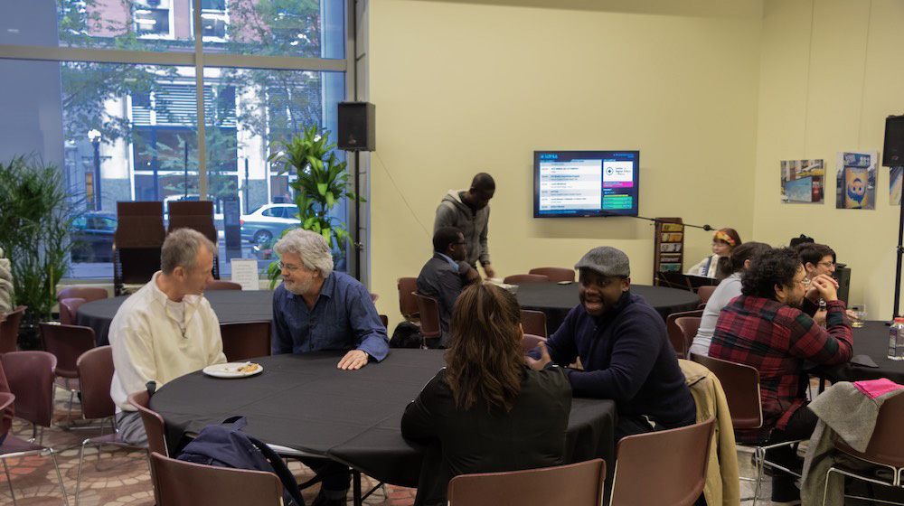 Faculty, staff and students gathered together after a staff meeting for the 10th Annual Octoberfest. The traditional bratwurst and beer was available to those who wanted it but guests could also enjoy a hamburger, macaroni and cheese or a variety of deserts. 