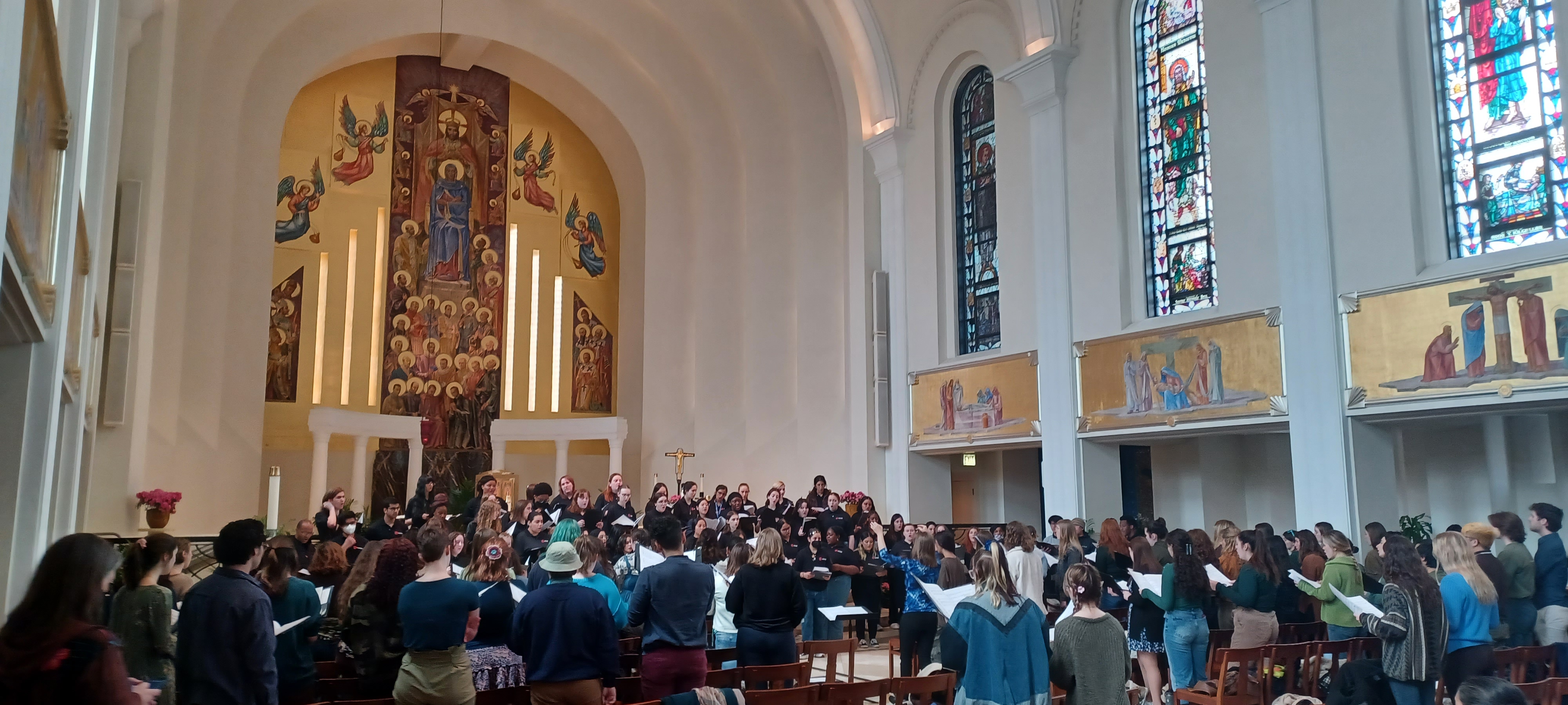 Laudato si' performance in Madonna de la Strada