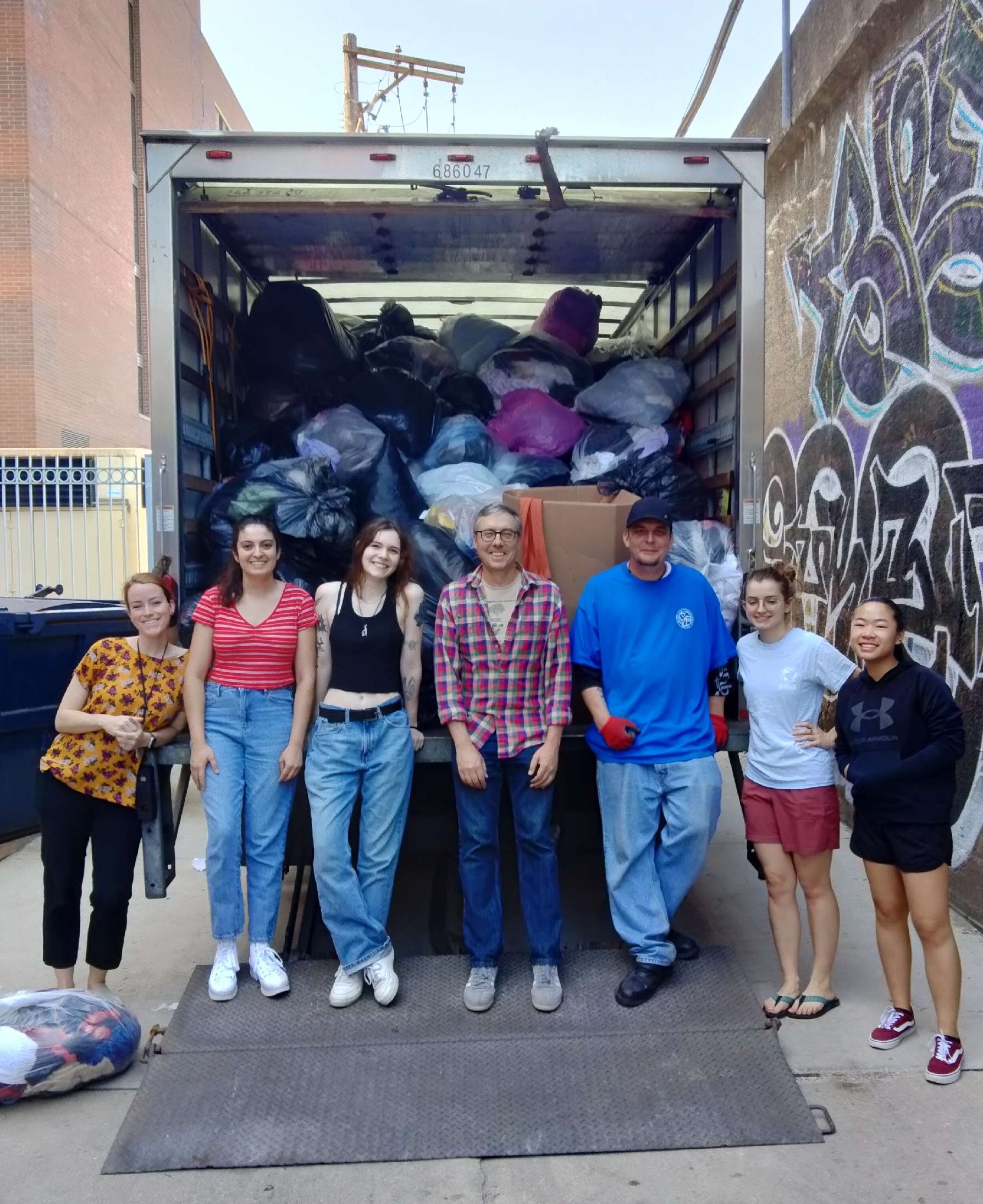 TG&G donations loaded onto truck