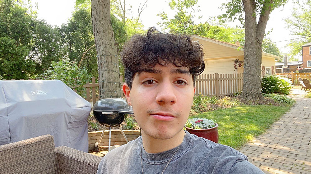 Portrait of Loyola Writing Fellow Harrison Covarrubias Portrait of Loyola Writing Fellow Harrison Covarrubias